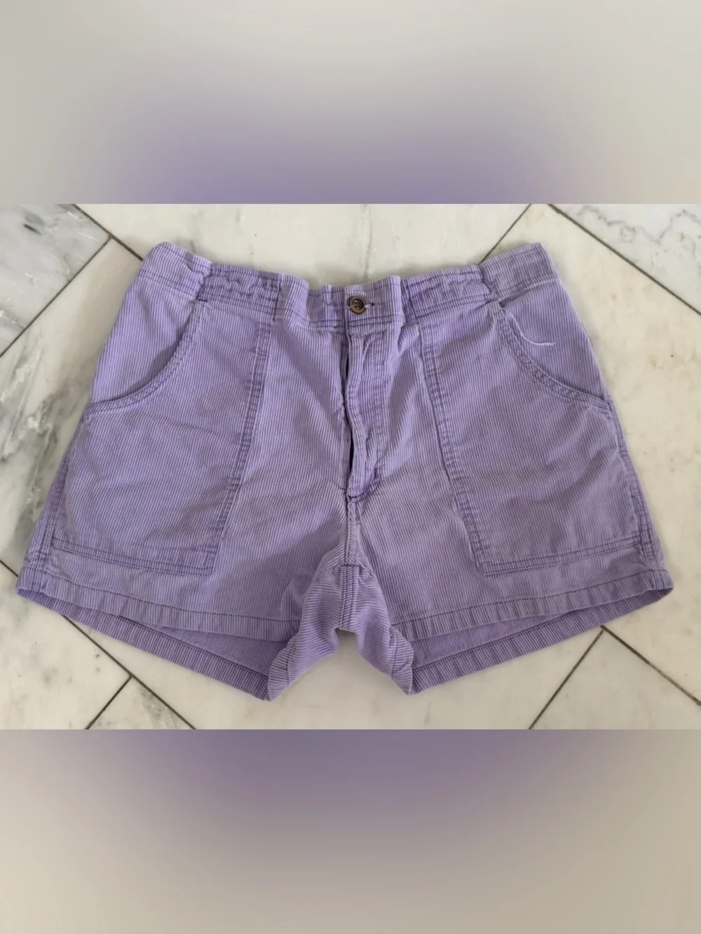 Vintage light purple corduroy shorts by Southern Classics 100% cotton waist 36